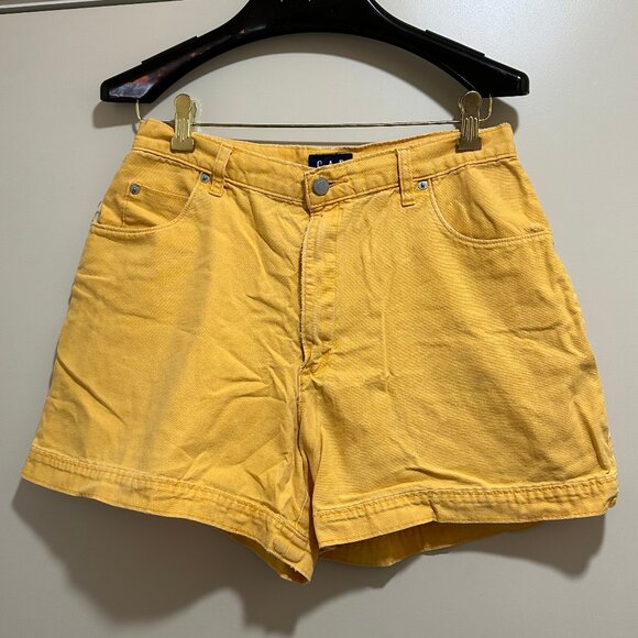 GAP Pants - Pre-loved Gap 100% Cotton Yellow Shorts Size 12